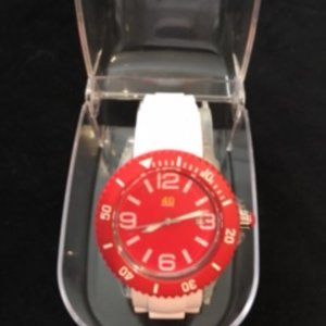 40 NINE Red and White Ladies Watch
